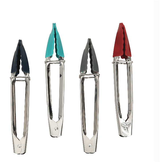 Mainstays Stainless Steel and Silicone Mini Tongs