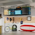 thumbnail image 2 of YOHKOH 4x8FT Overhead Garage Storage Rack, Heavy-Duty Adjustable Ceiling Shelving System (22"-42"H), 700 lb Capacity, 2 of 8