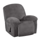 thumbnail image 1 of Funda de una pieza para sillón reclinable, suave y elástica, protectora contra el polvo. gris, 1 of 9