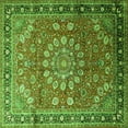 thumbnail image 1 of Ahgly Company Indoor Square Medallion Green Traditional Area Rugs, 4' Square, 1 of 1