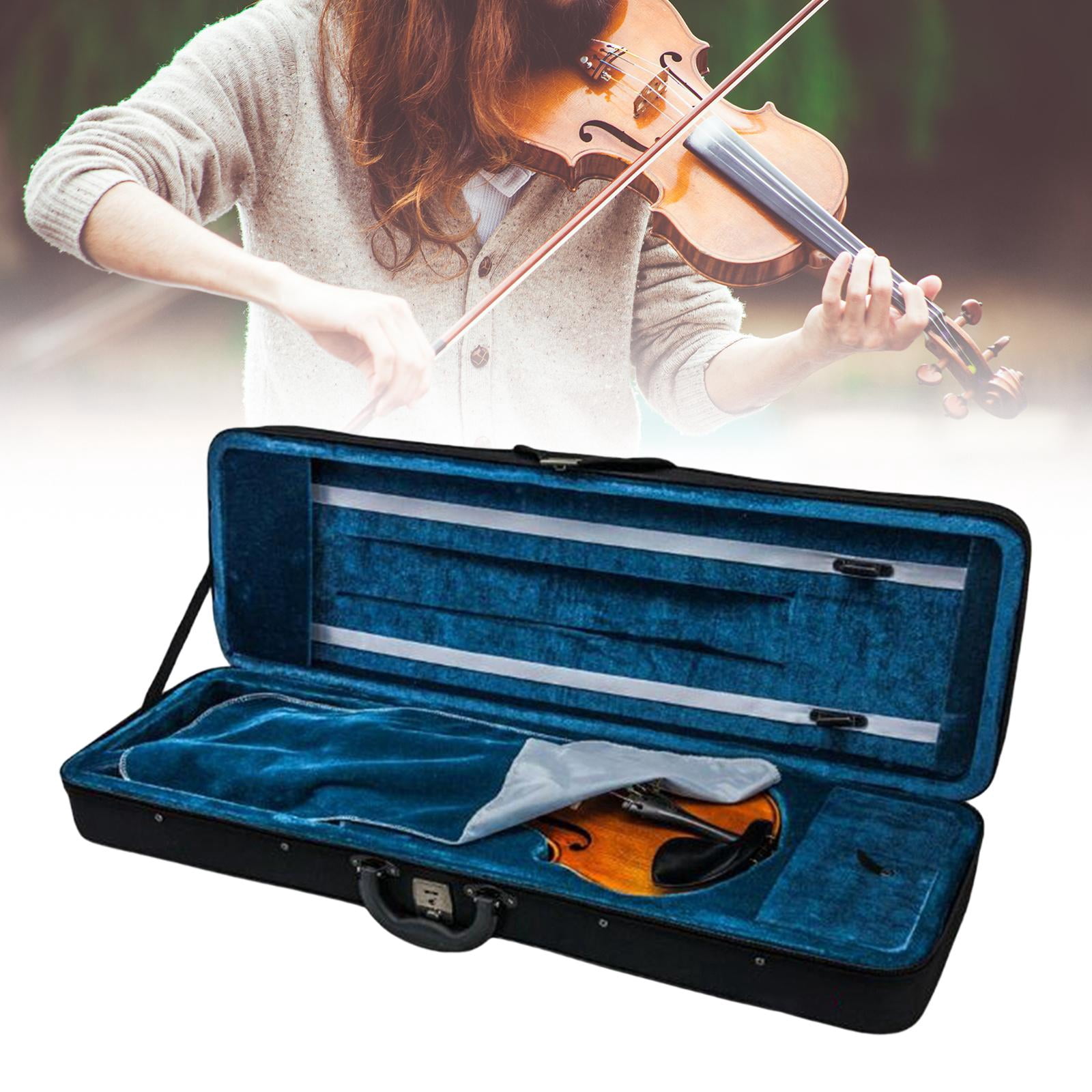 LeeQinersw Hard Violin Storage Box, Oblong Violin Carry Bag with Handle, Lightweight Violin 1 to 8