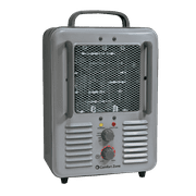 Comfort Zone 1,500-Watt Milk house Style Fan Electric Portable Heater, Gray