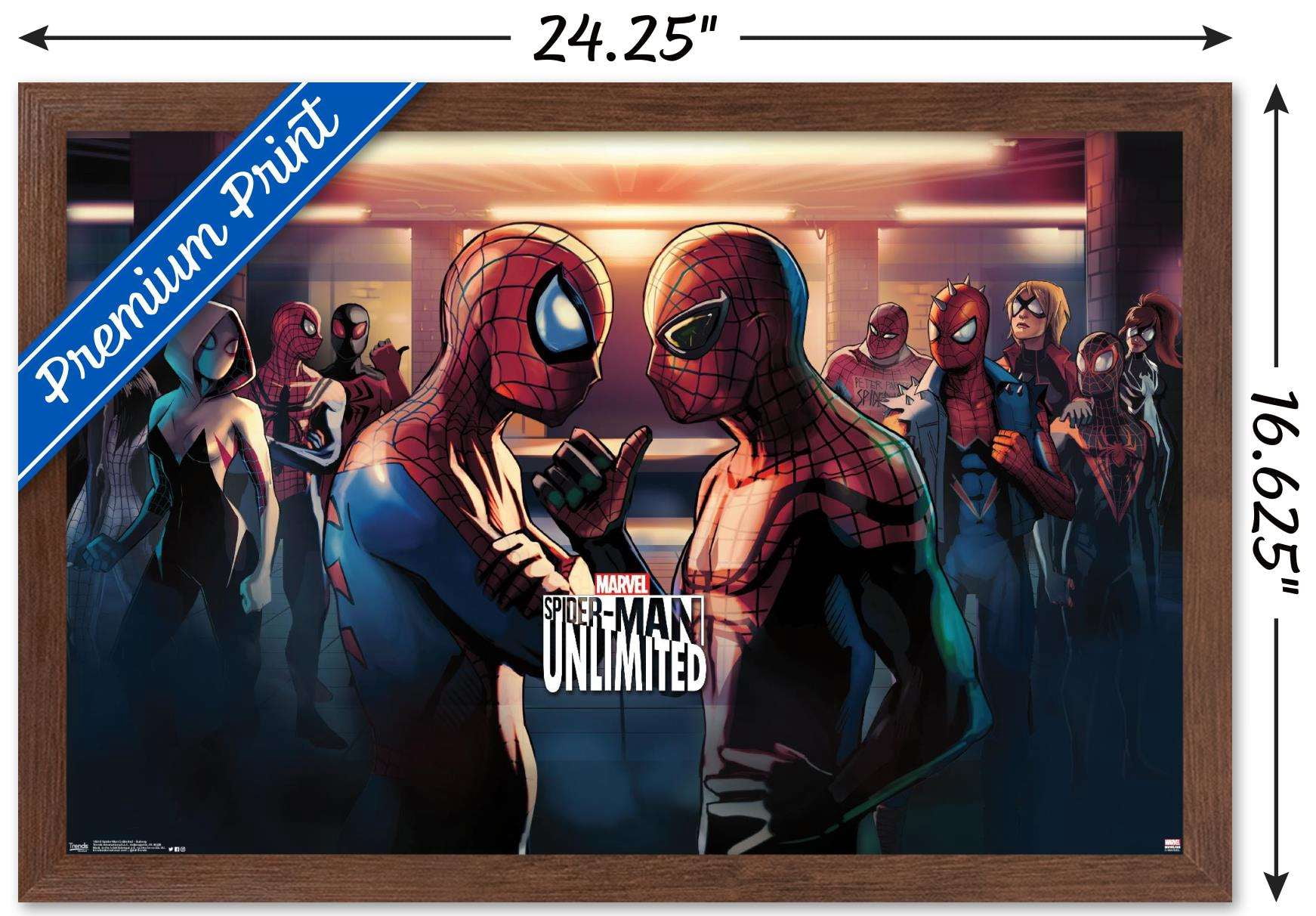 Marvel Comics Video Game - Spider-Man: Unlimited - Subway Wall Poster, 14.725" x 22.375", Framed