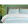 thumbnail image 4 of Ambesonne Tropical Duvet Cover Sets, Fish Seashell Maritime, 2-Queen, Pale Blue Green Amber, 4 of 7