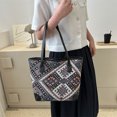 thumbnail image 1 of Bolsa De Hombro Bolso de mano para mujer, bolso de hombro de lona, ​​bolso de mano elegante para mujer, bolsos grandes (negro) Tmvgtek Para Estrenar, 1 of 7