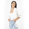 thumbnail image 4 of Blazer ligero de lino AMAD Casual para mujer Talla M, 4 of 5