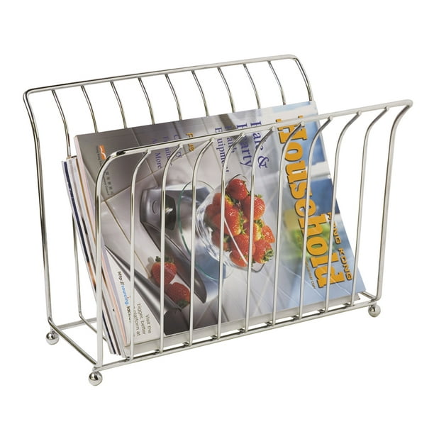 FreeStanding Magazine Rack, Chrome