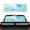 Blue Sea Turtle, variant on chaqlin Golden Sunset Palm Rear Window Decals for Trucks Personalized Decoration, Perforated Back Window Sticker, Easy Installation Fit Pickup SUV