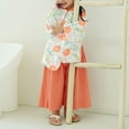 thumbnail image 5 of VNKIDY Trendy Girls Outfits Sets Casual Wear Long Sleeve O-Neck Kimono Print Sets For Toddler Girls Relaxed Fit, 5 of 8
