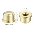 thumbnail image 2 of Uxcell Tapped 1/4-27 Thread for Lamp Harp Iron Electroplated Gold Lamp Shade Finials Caps  8 Pack, 2 of 6