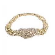 S&M JEWELRY Women Hugs & Kisses Xo Bracelet Teddy Bear 18k Layered Real Gold Plated