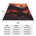 thumbnail image 3 of Fuzoiu Sunset Blossoms Phoenix Perch Print Ultra-Soft Micro Fleece Blanket,All Seasons Flannel Throw, Lightweight Blanket for Bed, Sofa, Couch, Movie Night, Camping, and Travel-80"x60", 3 of 7