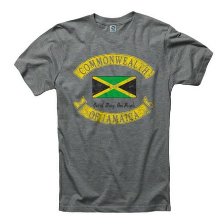 Jamaica Heathered Grey Country Rocker Ring Spun T-Shirt T-Shirt