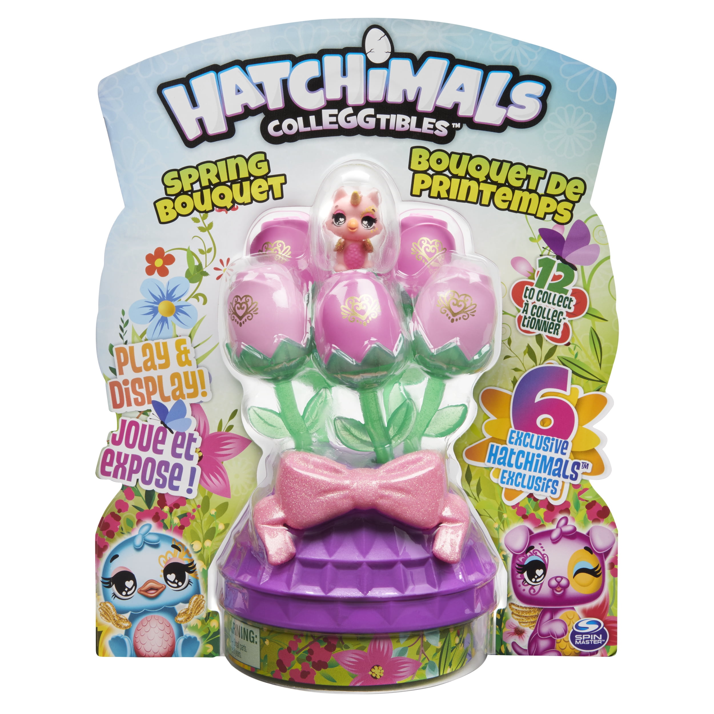 Multicolor for Kids Aged 5 and Up Spring Bouquet with 6 Exclusive CollEGGtibles Style May Vary Hatchimals CollEGGtibles 