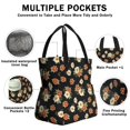 thumbnail image 3 of Pioneer Flower Floral Print Pattern Drawstring Lunch Bag Women - Drawstring Lunch Bag Insulated for Work Office - Stain-Resistant Large Lunchbags for Women with Multi-Pockets, 3 of 6