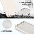 thumbnail image 3 of Funda para teléfono GUAGUA iPhone 13 Pro Max de 6.7 pulgadas de silicona líquida blanca, 3 of 9