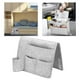 thumbnail image 3 of Organizador de litera de noche, bolsa de almacenamiento colgante de fieltro con caja de pañuelos, botella de agua, Gris claro, 3 of 9
