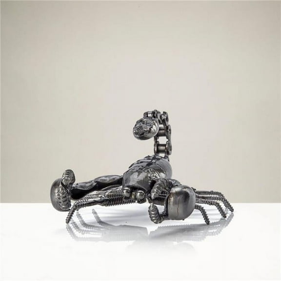 Kalifano RMS-200S-N 3 in. Scorpion Inspired Recycled Metal Sculpture