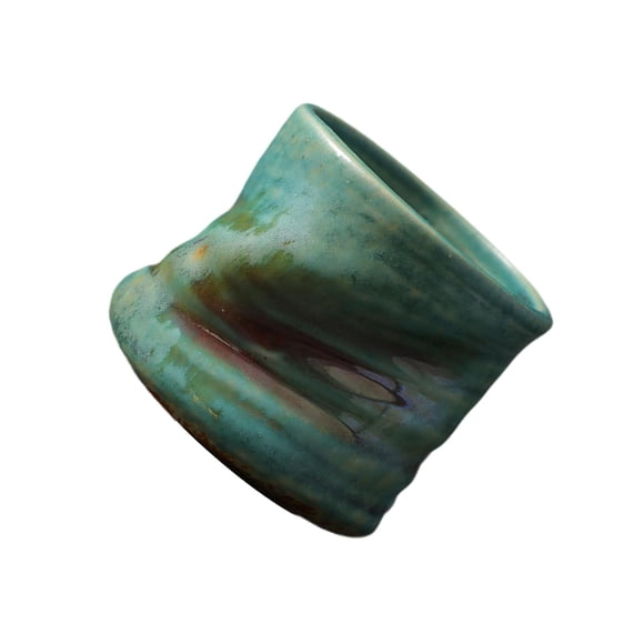 braveheart Creative Handmade Coffee Cup Unique Retro Mug Beautifully Designed For Aesthetic Coffee Time Which Is Simple And Heavy Green
