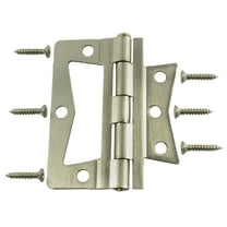 3" Satin Nickel Plated Steel Non-Mortise Hinges (2 pcs.)