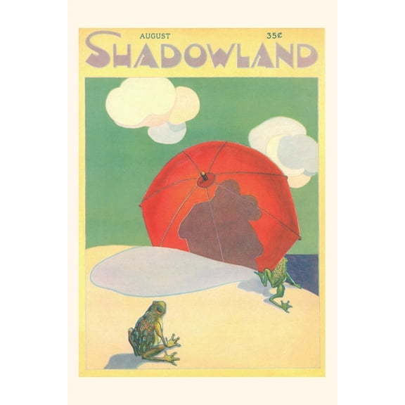 Pocket Sized - Found Image Press Journals: Vintage Journal Shadowland Magazine, Frogs on Beach (Paperback)