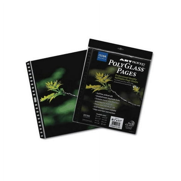 Genuine Itoya PolyGlass refills for multi-ring albums 8one-half inchx11 - 8.5x11