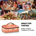 thumbnail image 7 of Iauyy Casserole Carrier for Hot Food Insulated Casserole Travel Carry Bag with Lid Food Warmer Bag for Party/Picnic,Soft Orange Color, 7 of 7