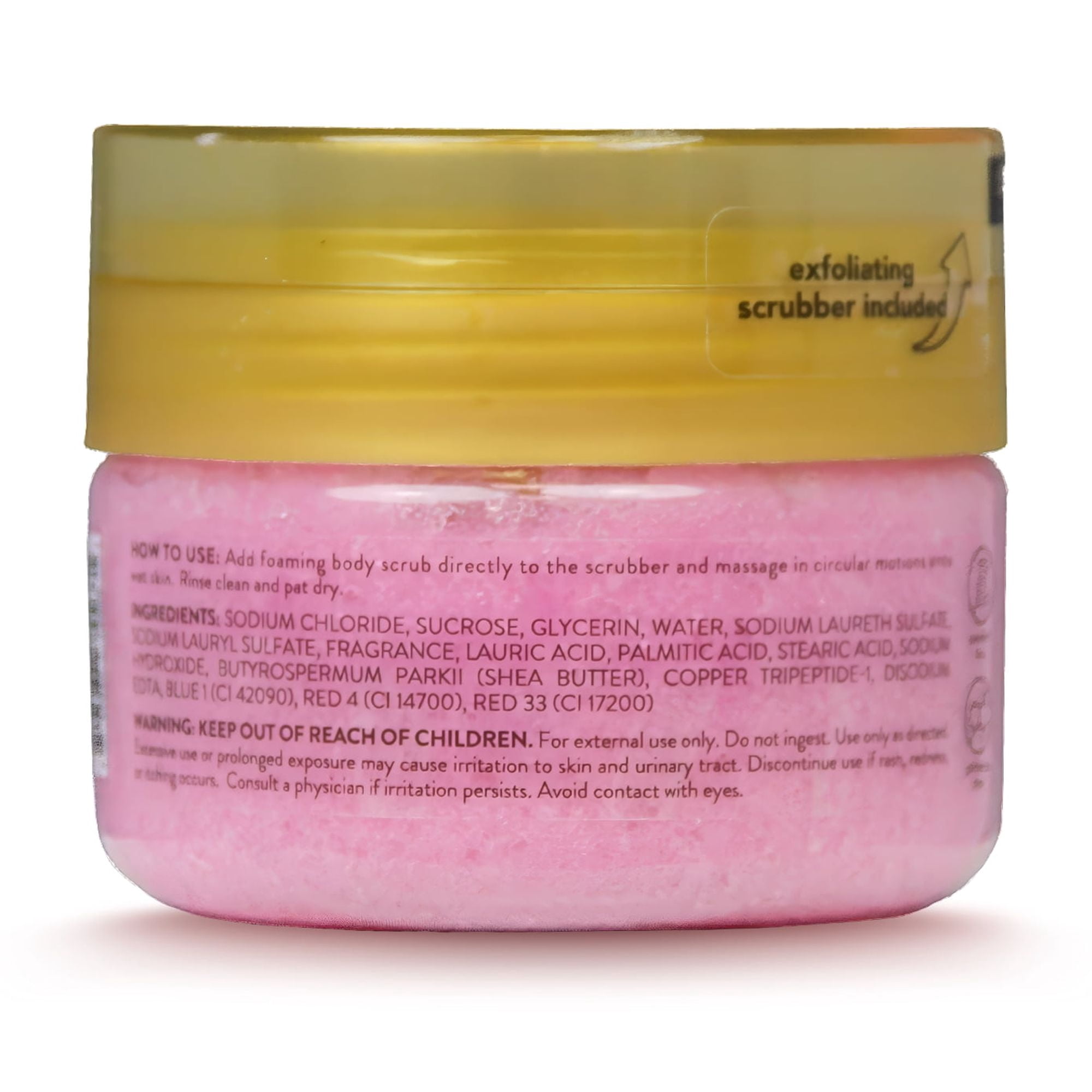 ONYX Professional Foaming Body Scrub with Scrubber, Winter Berry, 12 oz