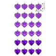 thumbnail image 3 of Ygdeyg 24Pcs Heart Ornaments Multi Finish Heart Baubles Hanging Ornaments For Valentine’S Day Decor Mother'S Day Christmas Tree Wedding Anniversary Party Decoration(Purple), 3 of 9