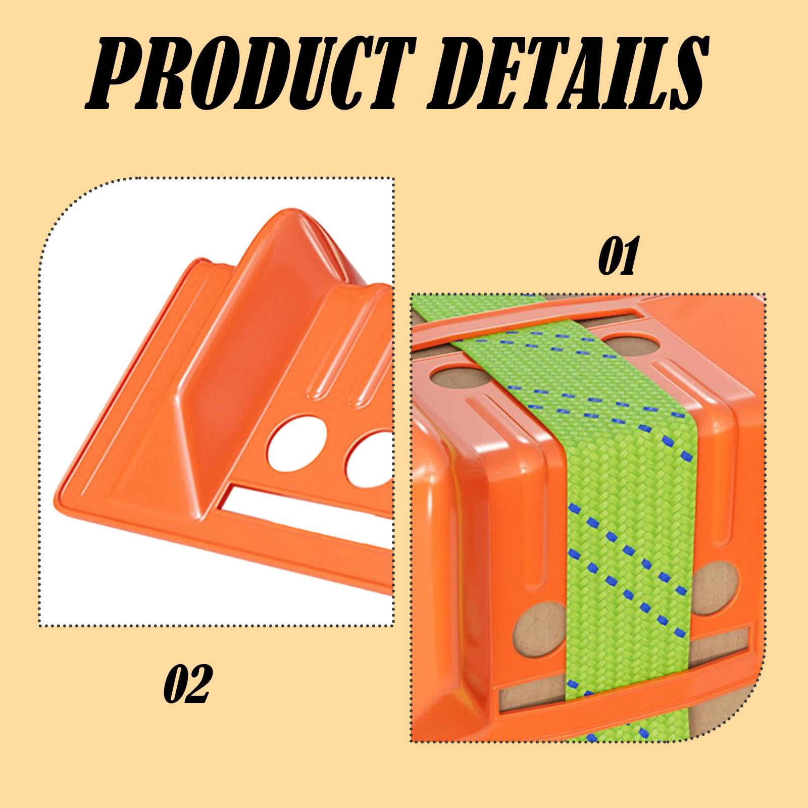 5 Pieces Flatbed Edge Protectors Edge Corner Protector Tie Down Strap Guards PP Material for Cargo Loads Truck Shipping