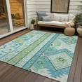 thumbnail image 6 of Addison Rugs Chantille Indoor/Outdoor Transitional Aztec Mint Washable Rectangle Rug, 8' x 10', 6 of 6