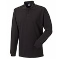 thumbnail image 3 of Russel - Polo de manga larga 100% algodón Modelo Europe Hombre Caballero - Primavera/Otoño (Negro), 3 of 3