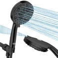 thumbnail image 1 of Regaderas para Baño Alta Presion, 10 Modos 5.1" Cabezal de Ducha de Mano con Manguera de 1,5m Shower Head (Boquilla Antiobstrucción/Ajustable con Soporte) para Baño Hotel, 1 of 8