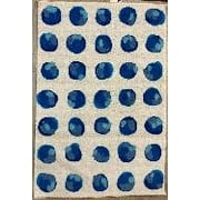 Angle View: GAP Home Watercolor Dots Kids Area Rug, Blue, 5'2"x7'