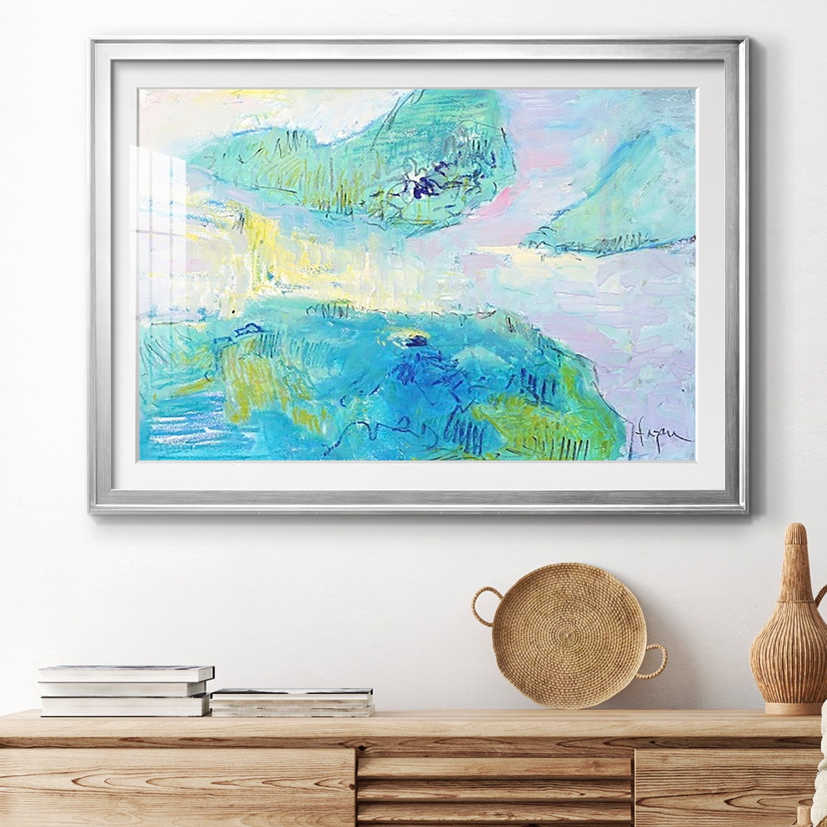 Smooth Sailing in the Heartland Premium Framed Print - Ready to Hang