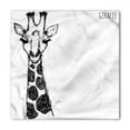 thumbnail image 1 of Black and White Bandana, Safari Giraffe, Unisex Head and Neck Tie, by Ambesonne, 1 of 2