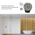 thumbnail image 4 of Reloj de pared Naiovety para baño Relojes de cocina impermeables a prueba de humedad Rosado, 4 of 6