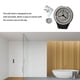 thumbnail image 3 of Kearding Reloj de pared de baño de PVC, portátil, impermeable, montado en la pared, a prueba de humedad, alimentado por , relojes analógicos Electrodomésticos Gris, 3 of 6