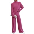 thumbnail image 4 of Hanerdun Women Solid Sleepwear Set Female 2PCS Pajamas Nightwear Pink L, 4 of 5