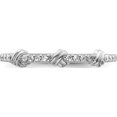 thumbnail image 4 of Sterling Silver Rhodium-Plated Clear Cz Knot Ringsize 8 - Jbsp, 4 of 5