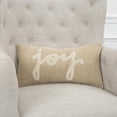 thumbnail image 5 of Rizzy Home "Joy" Jute / Cotton Decorative Throw Pillow, 11" x 21", 5 of 5