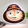 thumbnail image 2 of Letrero de neón Pugna Mascot LED para decoración de pared para dormitorio, 2 of 6