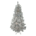 thumbnail image 1 of Northlight 7.5' Pre-Lit Full Metallic Tinsel Artificial Christmas Tree, Clear Lights, 1 of 5