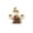 B-9B, variant on MMJ Christmas Candle Holder Iron Double Candlestick Stand for Dining Table Mantel Christmas Decorations