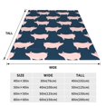thumbnail image 3 of Balery Pig 1 Manta de Felpa Suave y Acogedora – Cobija de Franela Aterciopelada para Cama, Lavable y Cálida para Sofá, Mascotas, Transpirable-60"x50", 3 of 7