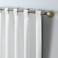thumbnail image 6 of Sun Zero Crestwood 100% Blackout Woven Plaid Thermal Back Tab Curtain Panel, 40"x63", White, 6 of 9