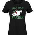 thumbnail image 3 of Frosty The Snowman - Christmas - All I Do Is Sleigh - Women's Any Way Dress, 3 of 6