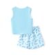 thumbnail image 2 of Conjunto de verano de 2 piezas de Disney para niña pequeña, Cenicienta, azul, talla 2 años, 2 of 9