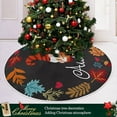thumbnail image 6 of FMSHPON Autumn Gnome DecorationLeaves Xmas Christmas Tree Skirt Stand Mat for Holiday Party Decoration Indoor Outdoor 36 inches, 6 of 6