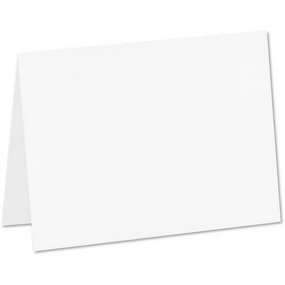 LUXPaper #17 Mini Folded Note Cards, 100lb White, 2 9/16 x 3 9/16, 250 Pack